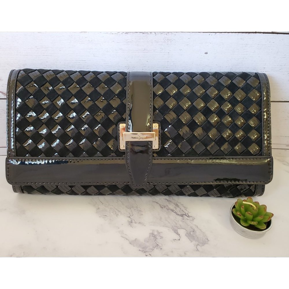 COLE HAAN Izzie Large Clutch / Heritage Weave Unit